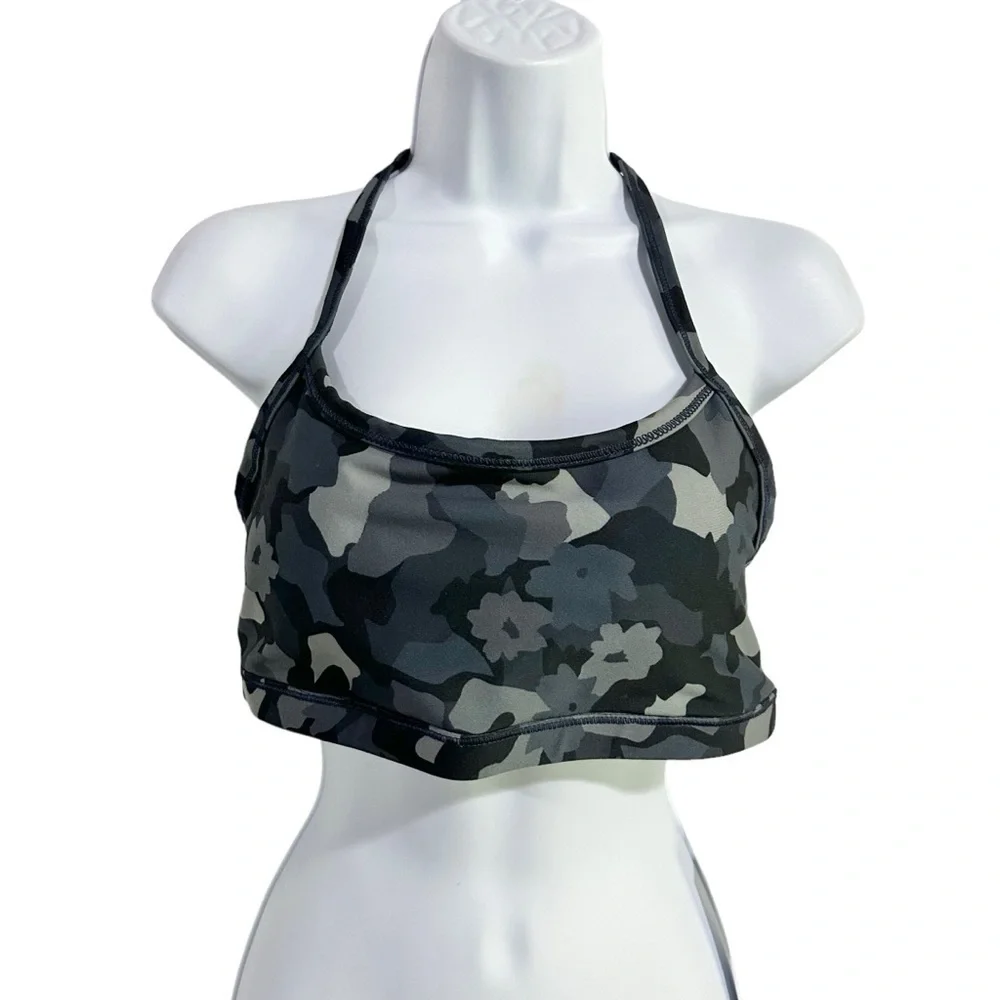 Calme by Johnny Was Camo Print Endurance Sports Bra II Size M New